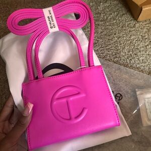 Pink telfar , brand new  , never used with dust bag and tags